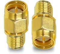 TUOLNK - Adaptateur Coaxial SMA mâle vers RPSMA Femelle, Prise mâle SMA vers connecteur Coax Femelle RP-SMA pour routeur d'antenne, 2 pièces