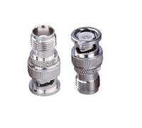 TUOLNK Adaptateur coaxial TNC vers BNC BNC mâle vers TNC Femelle connecteur coaxial RF pour câble d'extension d'antenne WiFi 2 pièces