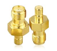 TUOLNK Adaptateur SMA vers SMB SMB mâle vers connecteur coaxial Femelle SMA pour câble d'extension antenne Radio 2 pièces