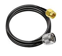TUOLNK Câble coaxial SMA vers N RG58 6,6 pieds (2M) Câble d'extension d'antenne WiFi à faible perte Noir Câble coaxial SMA mâle vers N mâle 50ohm pour antenne 3G 4G LTE Radio-amateur