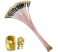 TUOLNK Câble coaxial U.FL vers SMA Connecteur mâle SMA vers UFL IPX Câble coaxial Câble d'antenne WiFi pour Mini PCI Express RG178 12 pouces (30cm) 5 pcs