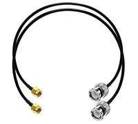 TUOLNK Câble de raccordement BNC vers SMA Câble d'extension mâle BNC vers SMA mâle RG58 20 pouces (50 cm) Câble adaptateur coaxial RF SMA vers BNC pour périphériques LAN sans fil Paquet de 2