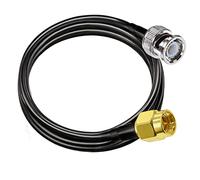TUOLNK Câble de raccordement BNC vers SMA Prise mâle BNC vers SMA Câble d'extension mâle RG58 6.6ft (2M) Câble adaptateur d'antenne Wifi SMA vers BNC 50 ohms pour périphériques LAN sans fil