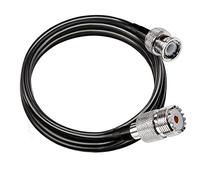 TUOLNK Câble de raccordement BNC vers UHF RG58 Prise mâle BNC vers PL259 SO239 Câble d'extension Jack femelle 6.6ft (2M) pour câble coaxial CB Radio PL 259 vers BNC Pigtail