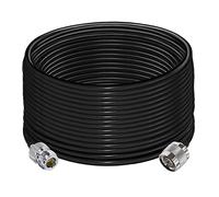 TUOLNK Câble de type N RG58 49,2 pi (15 m) N câble d'extension mâle à N femelle à faible perte N câble mâle à femelle noir pour routeur Wifi antenne 3G 4G LTE