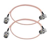 TUOLNK Câble d'extension BNC mâle vers BNC mâle à angle droit 75 ohm HD-SDI 50 cm 4K 8K