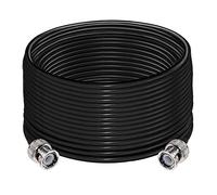 TUOLNK Câble d'Extension BNC RG58 Mâle à Mâle Faible Perte 50 Ohms - Câble Coaxial Radio CB 15 m (49,2 Pieds) - Antenne Wifi