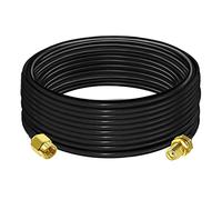 TUOLNK Câble d'extension SMA RG58 32.8ft (10M) SMA mâle-femelle Câble coaxial 3G 4G LTE Antenne WiFi LAN sans fil RF flexible basse perte CB Radio