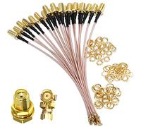 TUOLNK Câble IPX SMA femelle U.FL pour module GPS Mini PCI UFL-SMA 4 pouces (10 cm) 5 pièces