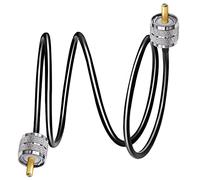 TUOLNK Câble PL259 Câble radio RG58 CB Cavalier PL259 3,3 pieds (1M) SO239 Câble d'extension UHF mâle à mâle Câble coaxial noir RF Câble coaxial PL-259 pour radio bidirectionnelle