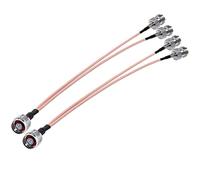 TUOLNK Câble répartiteur de type N N mâle à double N femelle 1 EN 2 sorties Câble d'extension de type Y 8 pouces (20 cm) 3 voies RG316 en forme de V Combiner Câble coaxial RF Pigtail 2 Pack