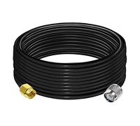 TUOLNK Câble SMA vers TNC RG58 SMA mâle vers TNC Câble d'extension mâle à faible perte 32.8ft (10M) TNC vers SMA RF Câble adaptateur coaxial 50 ohms pour périphériques LAN sans fil