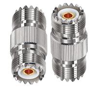 TUOLNK Connecteur Femelle UHF PL259 Adaptateur coaxial UHF Femelle à Femelle SO239 à SO239 Adaptateur coaxial pour Radio CB 2 pièces