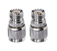 TUOLNK Connecteur UHF Femelle vers N mâle Prise mâle de Type N vers PL259 UHF Femelle Jack Adaptateur coaxial RF pour câble d'extension d'antenne WiFi 2 pièces