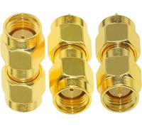 TUOLNK Kit adaptateur SMA mâle vers mâle connecteur coaxial RF droit pour routeur de câble d'extension radio