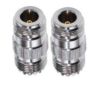 TUOLNK N-Type Femelle vers PL259 UHF Femelle RF Adaptateur coaxial PL259 vers N connecteur coaxial pour câble d'extension d'antenne WiFi 2 pièces