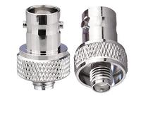 TUOLNK SMA Femelle vers BNC Femelle RF Coax Connecteur pour Radio Bidirectionnelle Talkie Walkie BNC vers SMA Coax Adaptateur Kit Convertir Adaptateur Coaxial Pack de 2