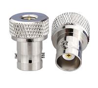 TUOLNK SMA mâle à BNC femelle connecteur coaxial RF pour radio bidirectionnelle talkie-walkie RF adaptateur coaxial BNC à SMA adaptateur coaxial 2 ensemble