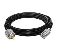 TUOLNK UHF Femelle vers UHF Mâle Câble d'extension SO239 Câble coaxial RF RG58 PL259 à faible perte pour Radio bidirectionnelle/Radio CB/Périphériques LAN sans 16.4ft (5M)
