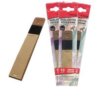 TUOLON Lot de 3 grattoir à aiguiser, en papier de verre, fin d'aiguille, pour mines, crayons, craies, charbons, compas, détrempe, crayons, papier, grattoir, lames taille-crayons vitrée taille-crayon