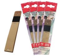 TUOLON Lot de 4 grattoir à aiguiser, en papier de verre, fin d'aiguille, pour mines, crayons, craies, charbons, compas, détrempe, crayons, papier, grattoir, lames taille-crayons vitrée taille-crayon