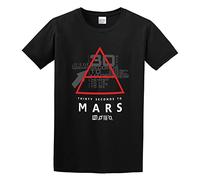TuoMilky 30 Thirty Seconds to Mars Symbol 30Stm Logo Unisex 100% Cotton Short-Sleeve T-Shirts Black S