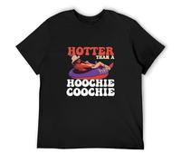 TuoMilky Alan Jackson Hotter Than Hoochie Coochie Unisex 100% Cotton Short-Sleeve T-Shirts Black XXXL