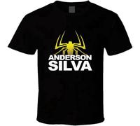 TuoMilky Anderson Silva Spider Killer Bee Logo Unisex O-Neck 100% Cotton Short-Sleeve T-Shirts Black M