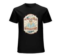 TuoMilky Anthony Bourdain No Reservations Us Desert Chef Rip Best TV Show Unisex 100% Cotton Short-Sleeve T-Shirts Black XXXL