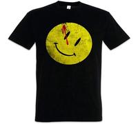 TuoMilky Aolent Bloody Watchmen Heroes Comedian Comic TV Smile The Logo Symbol Unisex 100% Cotton Short-Sleeve T-Shirts Black S