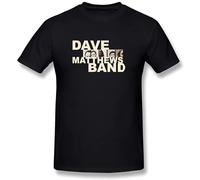 TuoMilky Dave Matthews Band Unisex 100% Cotton Short-Sleeve T-Shirts Black XL