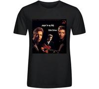 TuoMilky Eddie Cochran Singin to My Baby Unisex 100% Cotton Short-Sleeve T-Shirts Black M