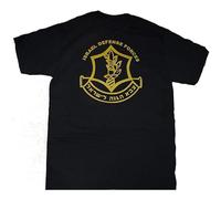 TuoMilky IDF Zahal Israel Military Army Defense Forces Unisex O-Neck 100% Cotton Short-Sleeve T-Shirts Black XL