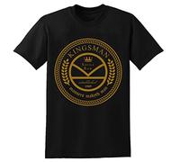 TuoMilky Kingsman Savile Row Manners Maketh Unisex O-Neck 100% Cotton Short-Sleeve T-Shirts Black M