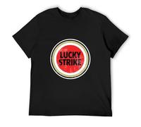 TuoMilky Lucky Strike Cigarettes Tobacco Smoke Vintage Unisex 100% Cotton Short-Sleeve T-Shirts Black XXL