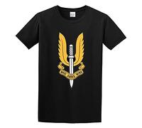 TuoMilky SAS United Special Forces Army Unisex 100% Cotton Short-Sleeve T-Shirts Black XL