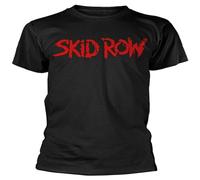 TuoMilky Skid Row Unisex 100% Cotton Short-Sleeve T-Shirts Black L