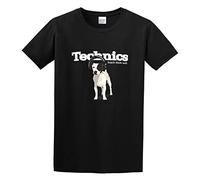 TuoMilky Technics Dog Teach Them Well Vinyl DJ Unisex 100% Cotton Short-Sleeve T-Shirts Black XXL