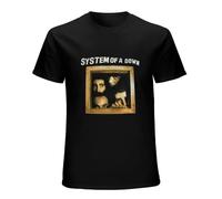 TuoMilky Vintage System of A Down Dimensions Below One of One SOAD Unisex 100% Cotton Short-Sleeve T-Shirts Black L