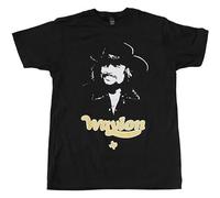 TuoMilky Waylon Jennings Texas Unisex 100% Cotton Short-Sleeve T-Shirts Black M