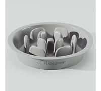 TUONKEE Bol Anti-étouffement pour Chien avec Ventouse Bols pour Chien Distributeur de Nourriture à Alimentation Lente Base Antidérapante avec Ventouse Durable (Grey)