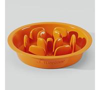 TUONKEE Gamelle Anti Glouton Chien Gamelle d'alimentation Lente avec Base Antidérapante Favorise Une Alimentation Saine Et Une Digestion Lente (Orange)