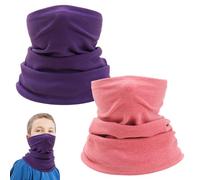 TUONYIS 2 Pièces Cache-Cou Enfants Cache-Cou D'hiver Tour de Cou Enfant Cache-Cou Cache-Cou Thermique écharpes pour Enfants Chaud À l’épreuve Du Vent Printemps Automne Hiver Echarpe, Taille Unique