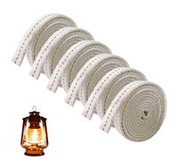 TUONYIS 6 Pièces Mèche Lampe à Pétrole 13mm Mèche Lampe à Huile mèche en Coton Plat, Mèches de Rechange Mèches de Rechange Lanterne Meche Lampe à pétrole pour Lampe à petrole (Beige)