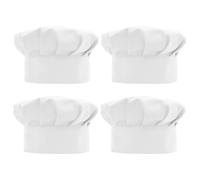 TUONYIS Chapeaux de chef réglables blancs pour enfants, chapeau de chef blanc pour bébé, chapeau de cuisine en coton pour cuisine, pâtisserie, fête, école, maison., blanc, Taille unique