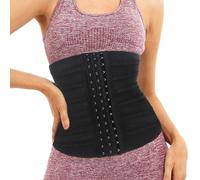 TUONYIS Corset d'entraînement galbant pour femme, corset gainant pour perte de poids, ceinture de soutien dorsal respirante, ceinture de contrôle du ventre, ceinture ventrale post-partum, Noir