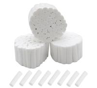 TUONYIS Lot de 150 rouleaux de gaze dentaire en coton très absorbant pour les dentistes, enfants et adultes (blanc)
