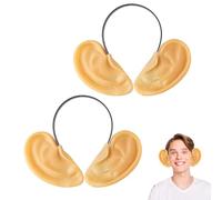 TUONYIS Lot de 2 serre-têtes avec grandes oreilles de cochon en plastique pour homme et femme, pour déguisement fantaisie, accessoires de fête (2)