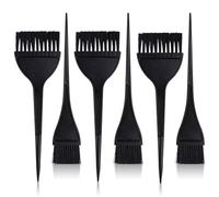 TUONYIS Lot de 6 pinceaux de teinture pour cheveux, brosse de coloration des cheveux, brosse peigne, outils de teinture des cheveux (noir)