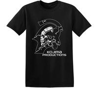 TUOPUKEJI Kojima Production Shirt Kojima Ludens Black Mens T-Shirt Size XXL